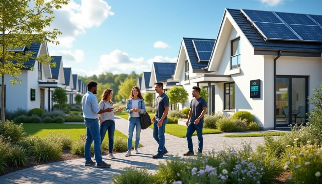 découvrez comment partager légalement votre énergie grâce à l'autoconsommation collective et bénéficiez d'un mode de consommation énergétique durable et économique avec vos voisins.