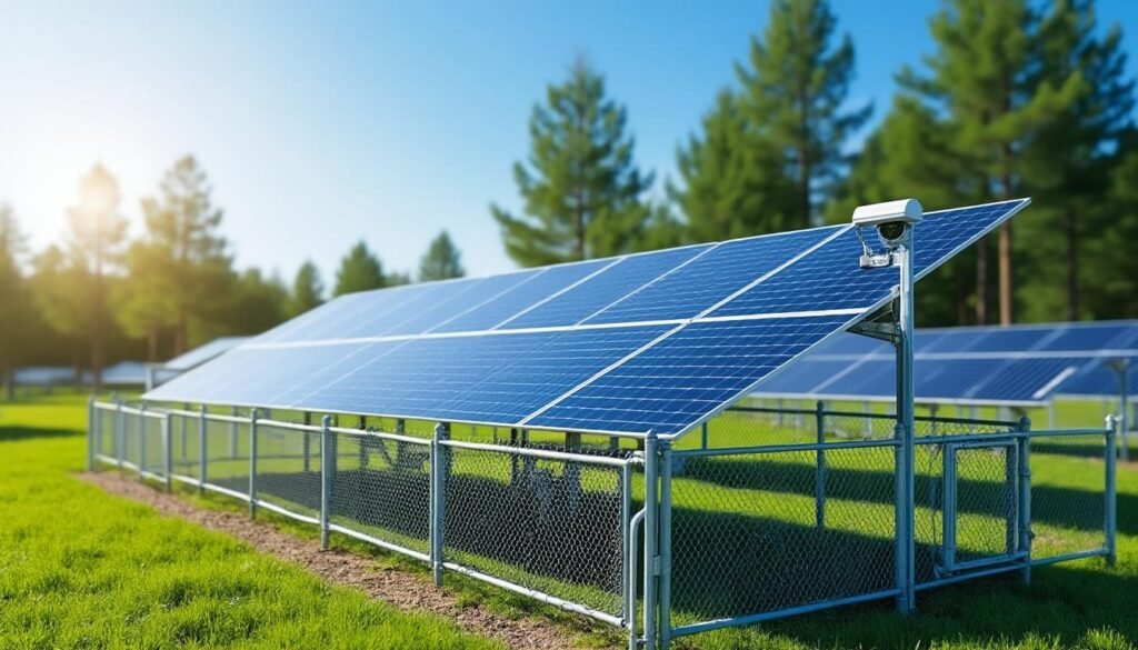 découvrez des conseils pratiques pour sécuriser efficacement votre installation de panneaux solaires au sol et prévenir les risques de vol.